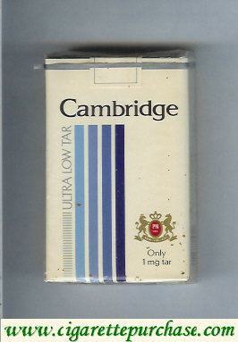 Cambridge Ultra Low Tar cigarettes soft box